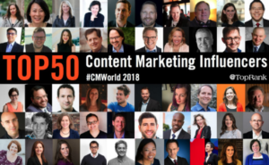 50 content marketers to follow