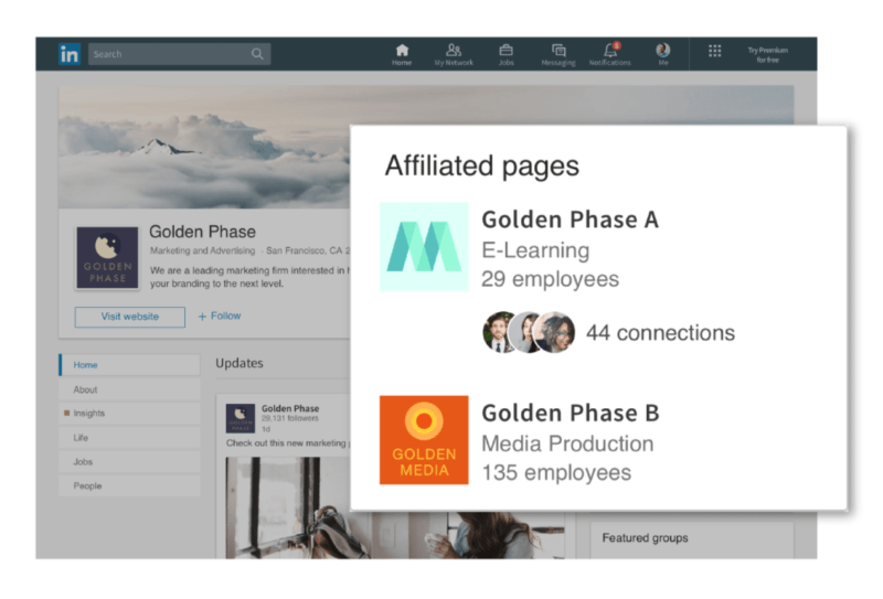 Example LI showcase page Golden Phase A