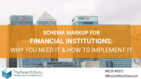 Schema markup for financial institutions