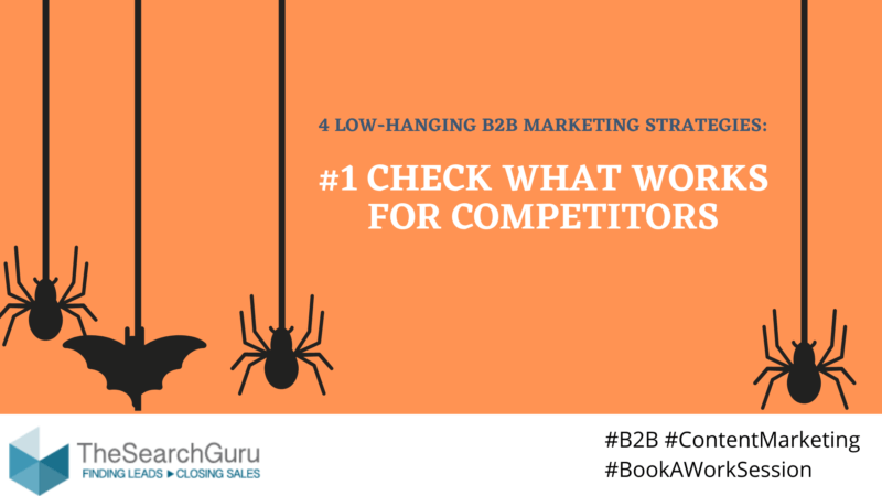 b2b marketing strategies - competitor research