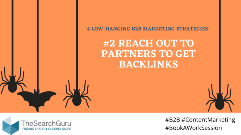 b2b marketing strategies - partner backlinks