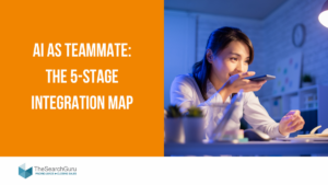AI as Teammate: The 5-Stage Integration Map Image of a Woman Speaking to her Phone Assistant